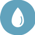 An icon for Air, Water & Soil showing a drop of water
